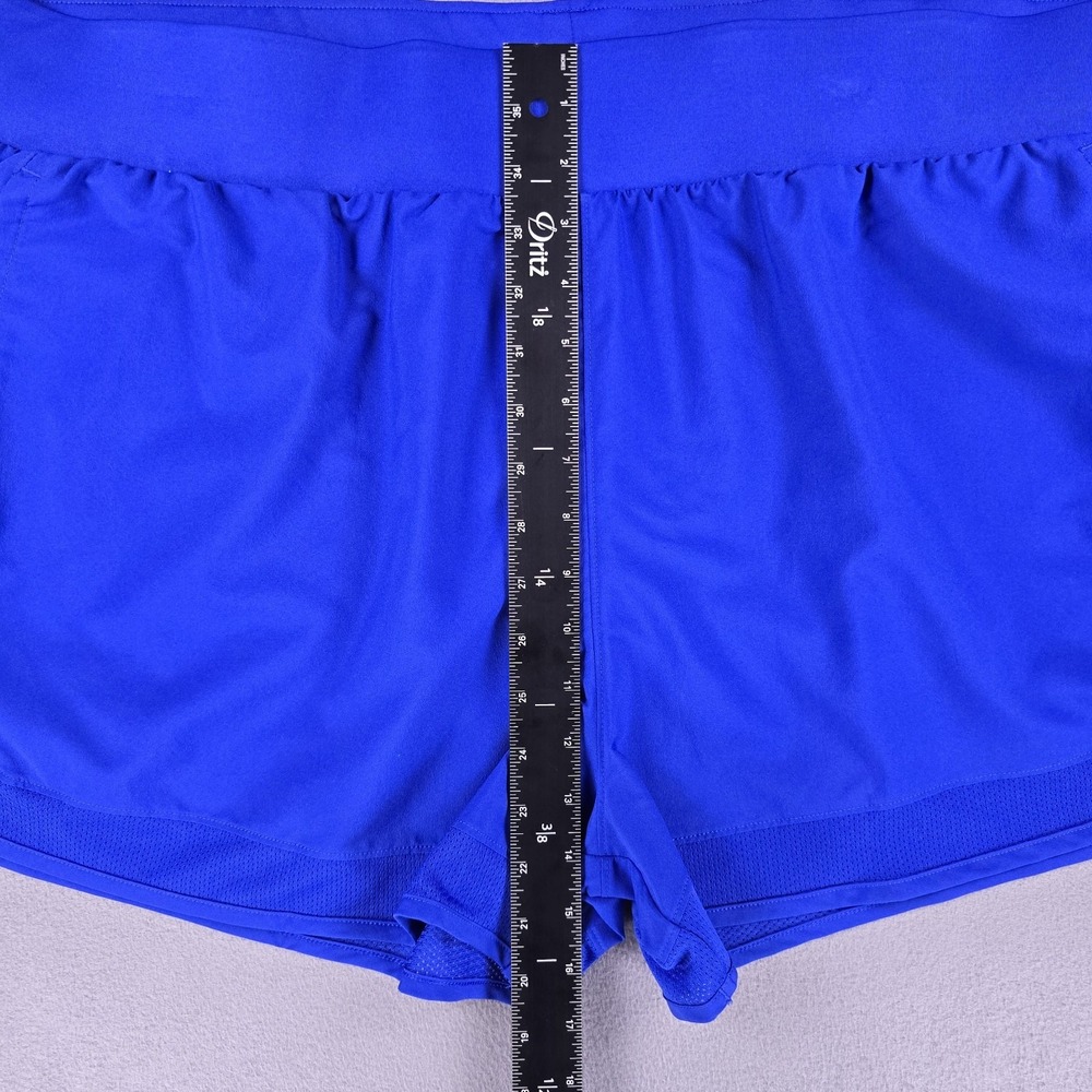 NEW Under Armour Shorts Women's 3XL Blue Athletic Loose Heatgear Solid Sportcore - Picture 11 of 15